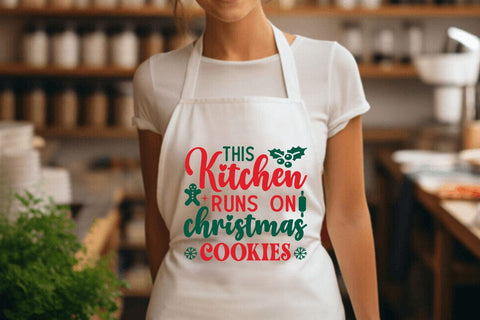 This kitchen runs on christmas cookies SVG Angelina750 