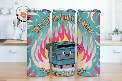 This Little Light of Mine I'm Gonna Let 20oz Sublimation Tumbler Wrap, Digital Download Sublimation Rabbitmakies 