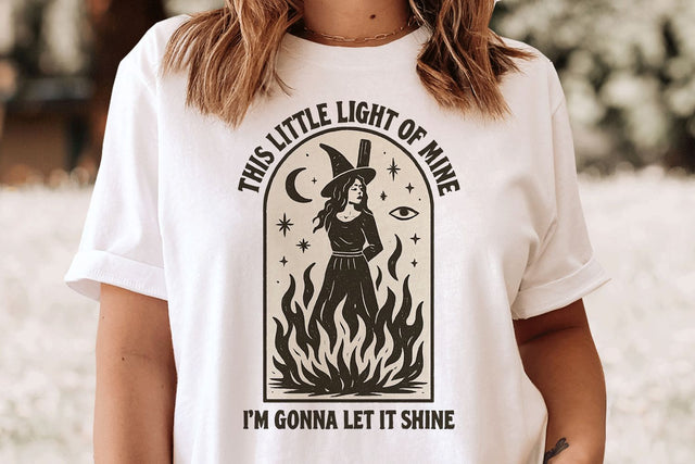 This Little Light of Mine Witchy Design Sublimation BijouBay 