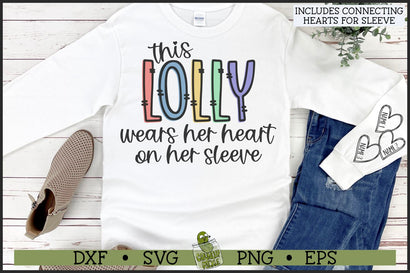 This Lolly Wears Her Heart on Her Sleeve SVG File SVG Crunchy Pickle 
