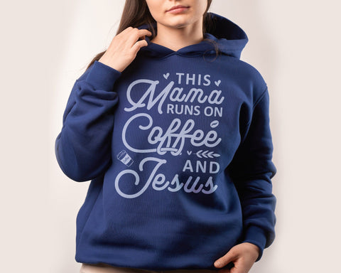 This Mama Runs on Coffee and Jesus Svg, Mom Life svg, Coffee Lover Gifts, Jesus Loves You, Christian Coffee Mug, Svg Files for Cricut SVG DesignDestine 