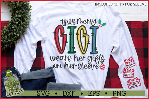 This Merry Gigi Wears Her Gifts on Her Sleeve SVG SVG Crunchy Pickle 