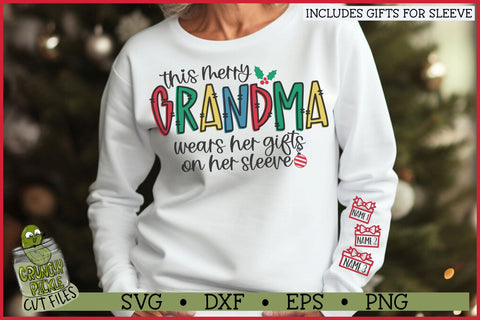 This Merry Grandma Wears Her Gifts on Her Sleeve SVG SVG Crunchy Pickle 