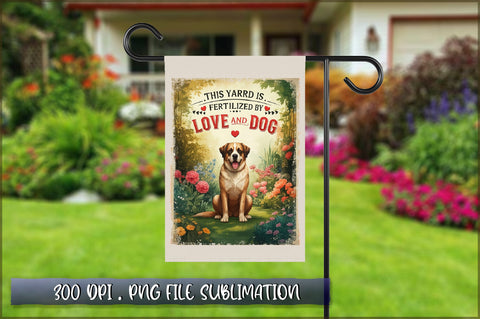 This yard is fertilized by love and dog Sublimation Sublimation Shetara Begum 