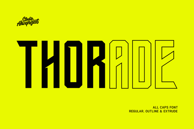 Thorade Font ahweproject 