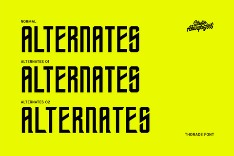Thorade Font ahweproject 