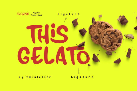 Thorisu - Snack Display Font Font twinletter 