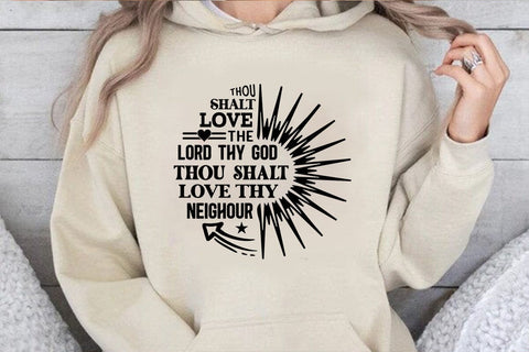 thou shalt love the lord thy god thou shalt SVG Angelina750 