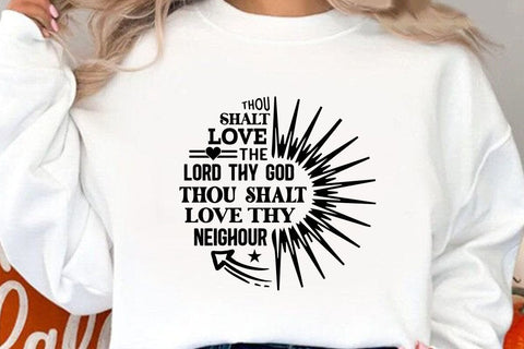 thou shalt love the lord thy god thou shalt SVG Angelina750 