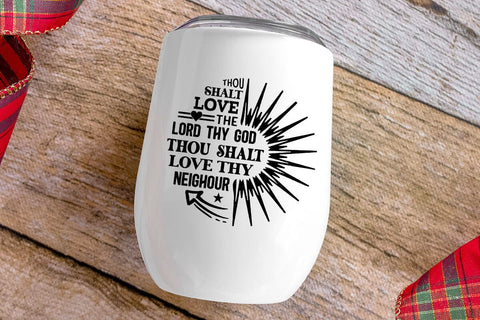thou shalt love the lord thy god thou shalt SVG Angelina750 