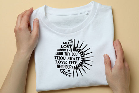 thou shalt love the lord thy god thou shalt SVG Angelina750 