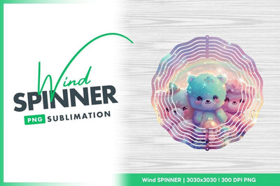 Three Pastel Teddy Bears with Rainbow and Sparkling Background Sublimation Regulrcrative 