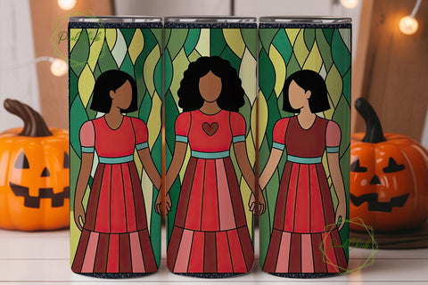 Three Sisters Stained Glass 20oz Tumbler Sublimation PixelChick 