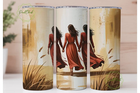 Three Sisters Tumbler Wrap PNG Sublimation PixelChick 