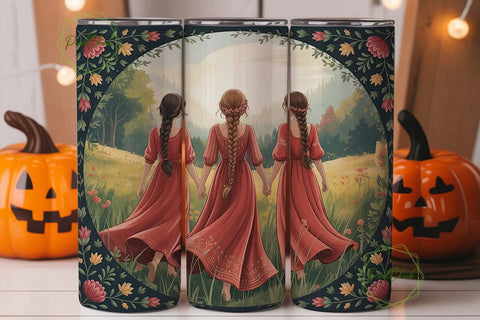 Three Sisters Tumbler Wrap PNG Sublimation PixelChick 