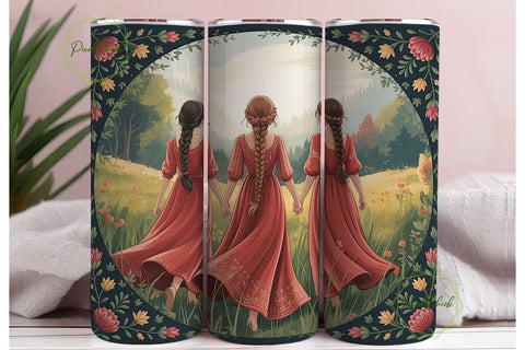 Three Sisters Tumbler Wrap PNG Sublimation PixelChick 