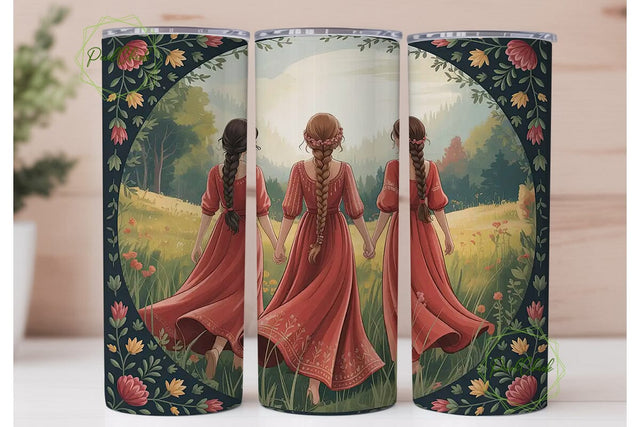 Three Sisters Tumbler Wrap PNG Sublimation PixelChick 