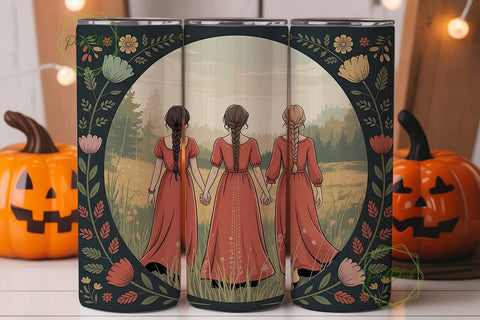 Three Sisters Tumbler Wrap PNG Sublimation PixelChick 