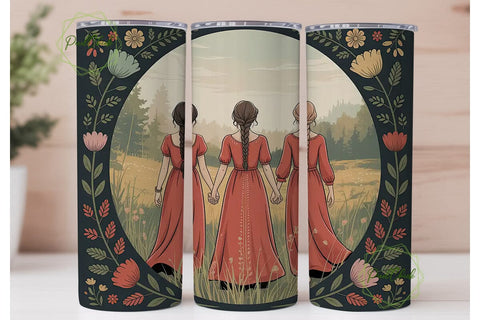 Three Sisters Tumbler Wrap PNG Sublimation PixelChick 