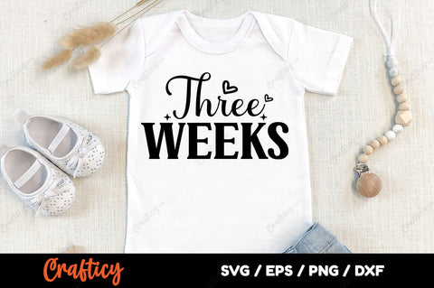 Three weeks SVG Design SVG Designangry 