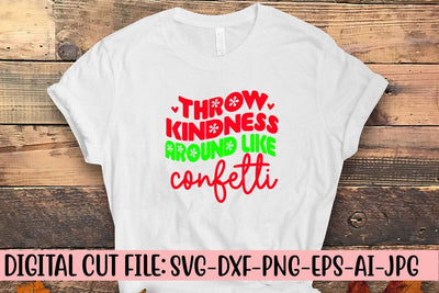 Throw Kindness Around Like Confetti Retro SVG SVG Syaman 