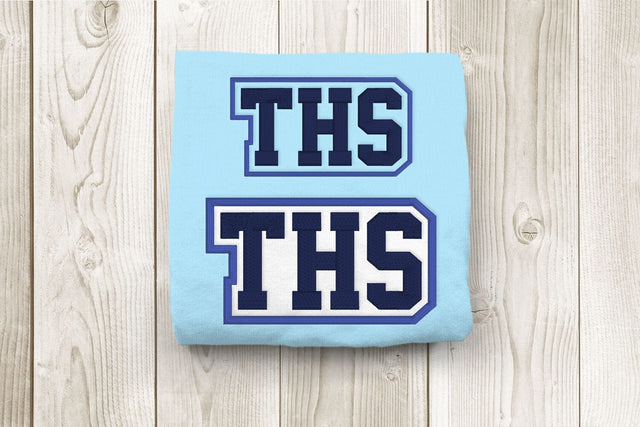 THS High School Initials Embroidery Embroidery/Applique DESIGNS Risa Rocks It 