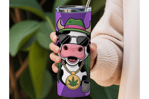 THSPjuana Cow 20oz Tumbler Wrap Sublimation DesignSVG 