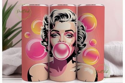 THSPlyn Bubblegum 20oz Tumbler Wrap Sublimation PixelChick 