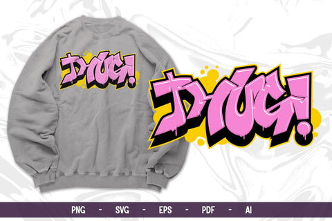 Thug Graffiti Street Art Graphic | SVG, PNG, EPS, PDF, AI SVG Mozzatype 