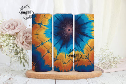 Tie Dye Fractal Abstract 20oz Tumbler Sublimation sassyprint 