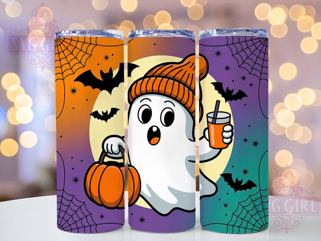 Tie Dye Groovy Ghost Halloween Tumbler, Spooky Tie Dye Wrap, Retro Ghost Sublimation, Cute Halloween Drinkware, Colorful Ghost Tumbler, Groovy Spooky Cup, Haunted Tie Dye Design Sublimation SvggirlplusArt 