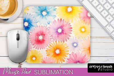 Tie Dye Mouse Pad Design - Rainbow Mousepad Sublimation PNG Sublimation OrangeBrushStudio 