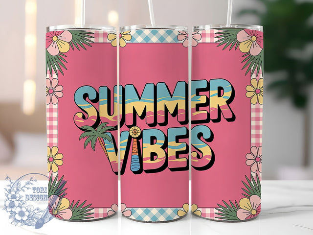 Tie-Dye Summer Vibes 20oz Tumbler, Tie-Dye Summer Wrap, Vibrant Pattern PNG, 20oz Skinny Tumbler, Colorful Tie-Dye Sublimation, Energy Beach Art, Summer Warmth Graphic, Tropical Tie-Dye Design Sublimation ToriDesigns 