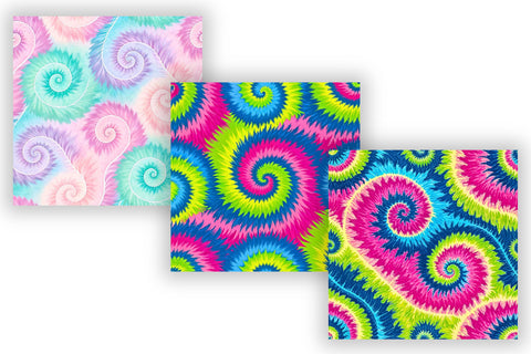 Tie-Dye Swirl Seamless Pattern - Psychedelic Rainbow & Pastel Waves Digital Pattern FloridPrintables 