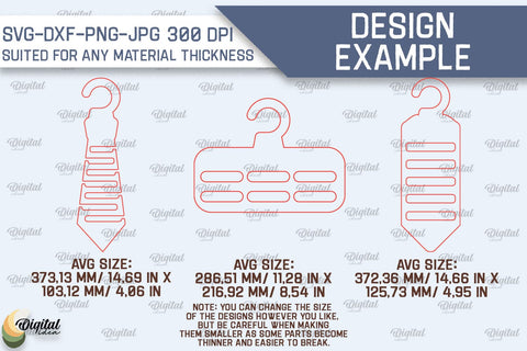 Tie Holders Laser Cut Bundle. Wood Tie Racks SVG Laser Cut SVG Evgenyia Guschina 