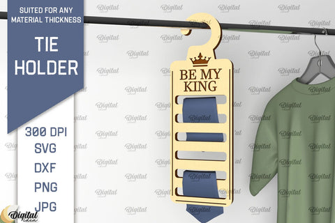 Tie Holders Laser Cut Bundle. Wood Tie Racks SVG Laser Cut SVG Evgenyia Guschina 