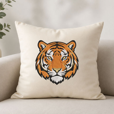 Tiger Face Machine Embroidery Design – Wild Animal Head Embroidery File Embroidery/Applique DESIGNS PatternFeed8 
