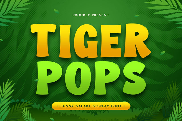 TIGER POPS - Food Font Font Mozarella 