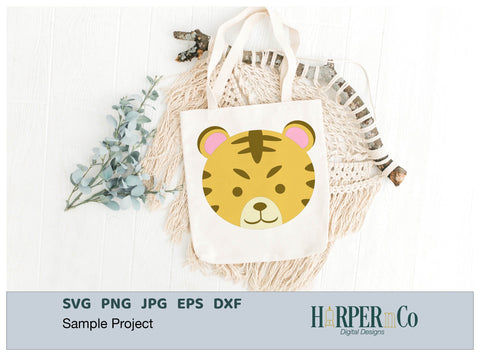 Tiger SVG PNG Cut EPS File SVG HarperNCo 