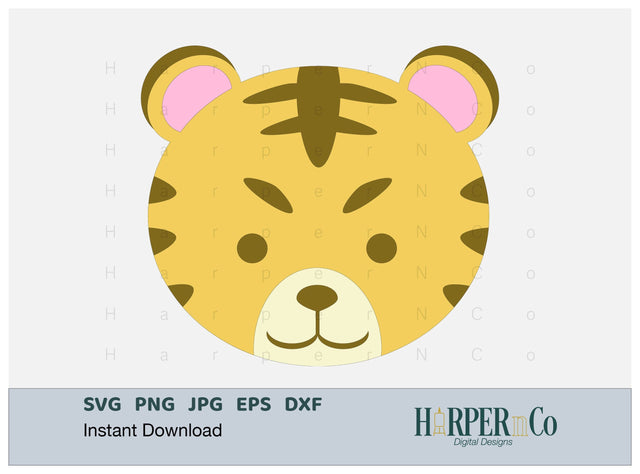 Tiger SVG PNG Cut EPS File SVG HarperNCo 