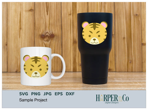 Tiger SVG PNG Cut EPS File SVG HarperNCo 