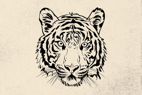 Tiger svg, tiger with glasses bubble gum , Tiger mascot svg , funny Wild Animal head Clipart, mascot logo Vector SVG DesignDestine 