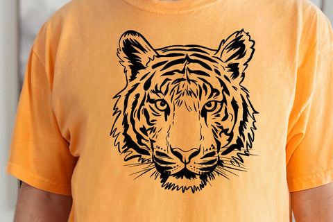 Tiger svg, tiger with glasses bubble gum , Tiger mascot svg , funny Wild Animal head Clipart, mascot logo Vector SVG DesignDestine 