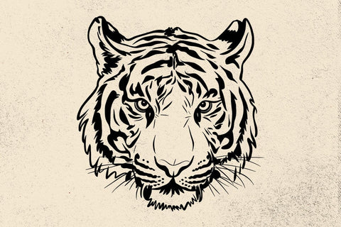 Tiger svg, tiger with glasses bubble gum , Tiger mascot svg , funny Wild Animal head Clipart, mascot logo Vector SVG DesignDestine 