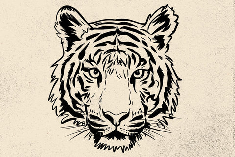 Tiger svg, tiger with glasses bubble gum , Tiger mascot svg , funny Wild Animal head Clipart, mascot logo Vector SVG DesignDestine 