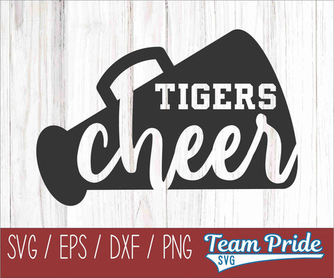 Tigers Cheer SVG Digital Download Printable - SVG, EPS, DXF, PNG 2 SVG Team Pride SVG 