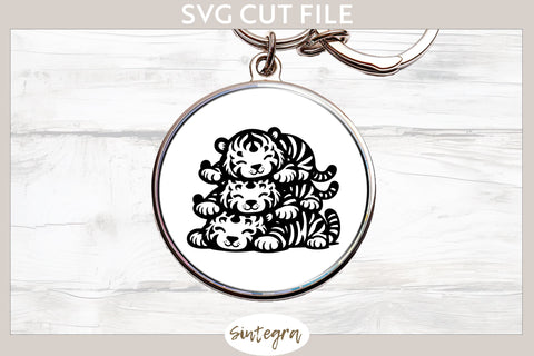 Tigers Pile v1 SVG Cut File SVG Sintegra 