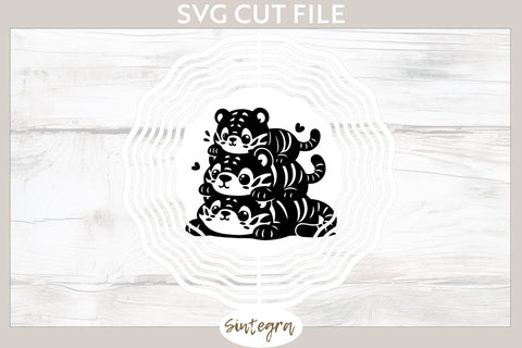 Tigers Pile v2 SVG Cut File SVG Sintegra 