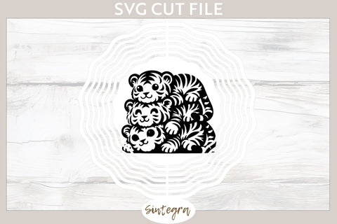Tigers Pile v3 SVG Cut File SVG Sintegra 