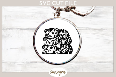 Tigers Pile v3 SVG Cut File SVG Sintegra 